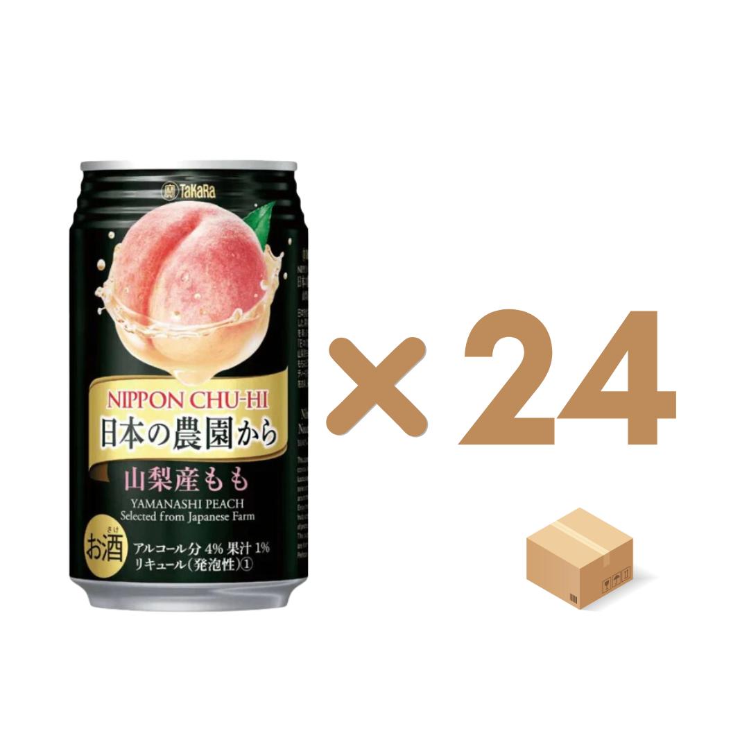 【1ctn 24 CAN】TAKARA CHU-HI YAMANASHI MOMO -4% [ALCOHOLIC DRINK] 350ML