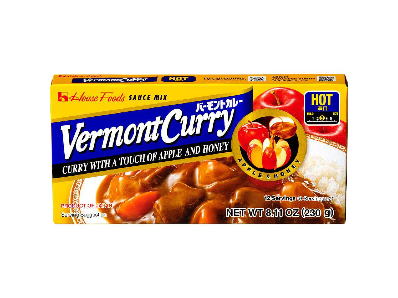 HOUSE VERMONT CURRY HOTS [CURRY PASTE] 230G Seasonings/Cooking