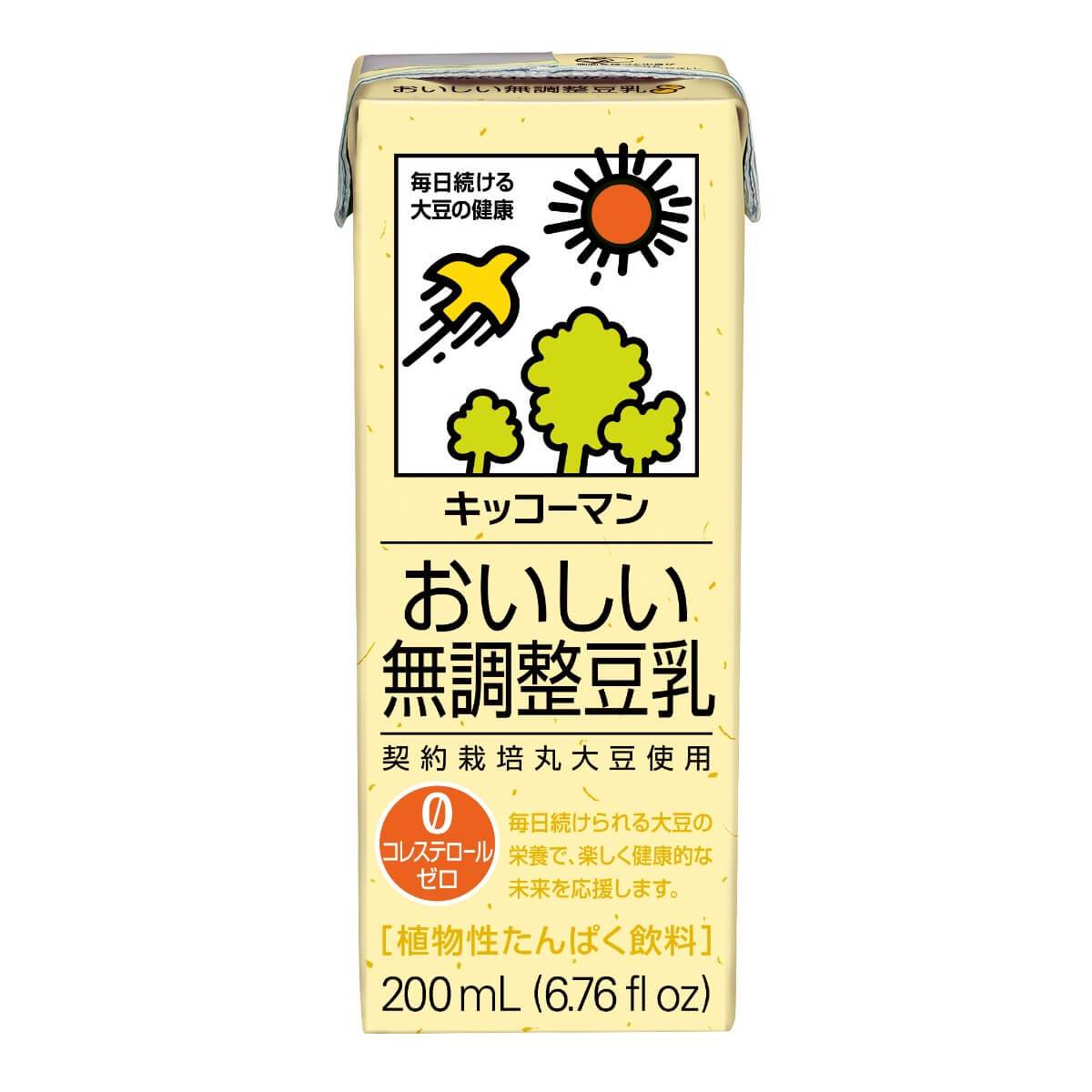 Soy Milk KIKKOMAN SOYMILK UNSWEETENED [SOYMILK] 200ml | Drink/Water/Liquor