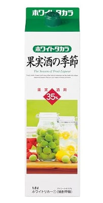 WHITE TAKARA SHOCHU FOR FRUIT LIQUEUR 1.8L / 宝 果実酒の季節 35度